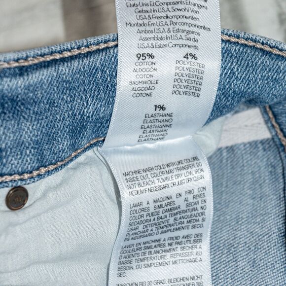 MOTHER Denim the Stunner Zip Ankle Step Fray Jeans camp Expert Size 25 - Picture 8 of 13